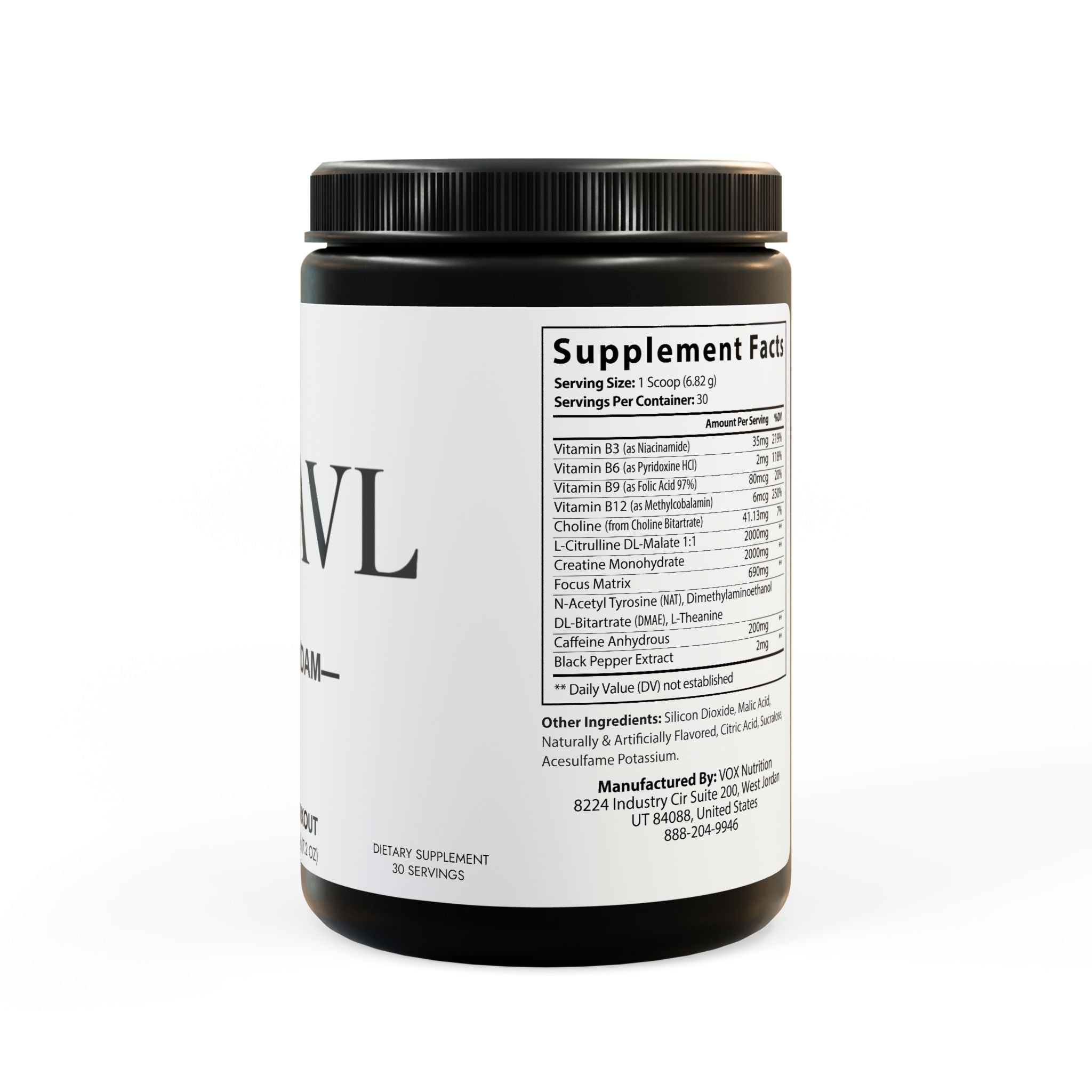 Pre-Workout Supplement, Fruit Punch (204g, 7.1oz)