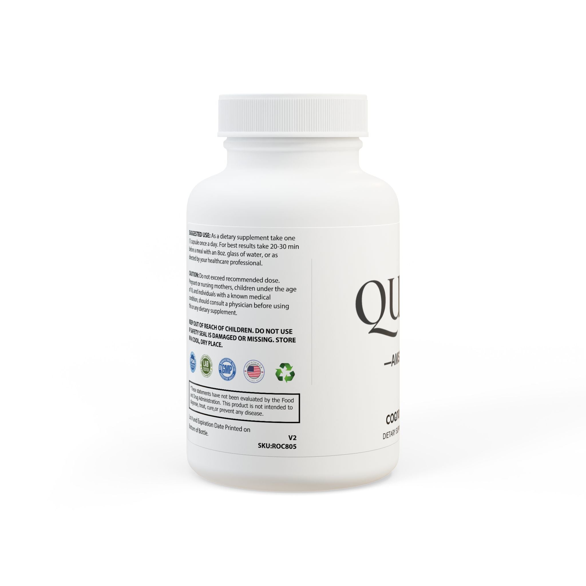 CoQ10 (Ubiquinone) Supplement (30 Capsules)