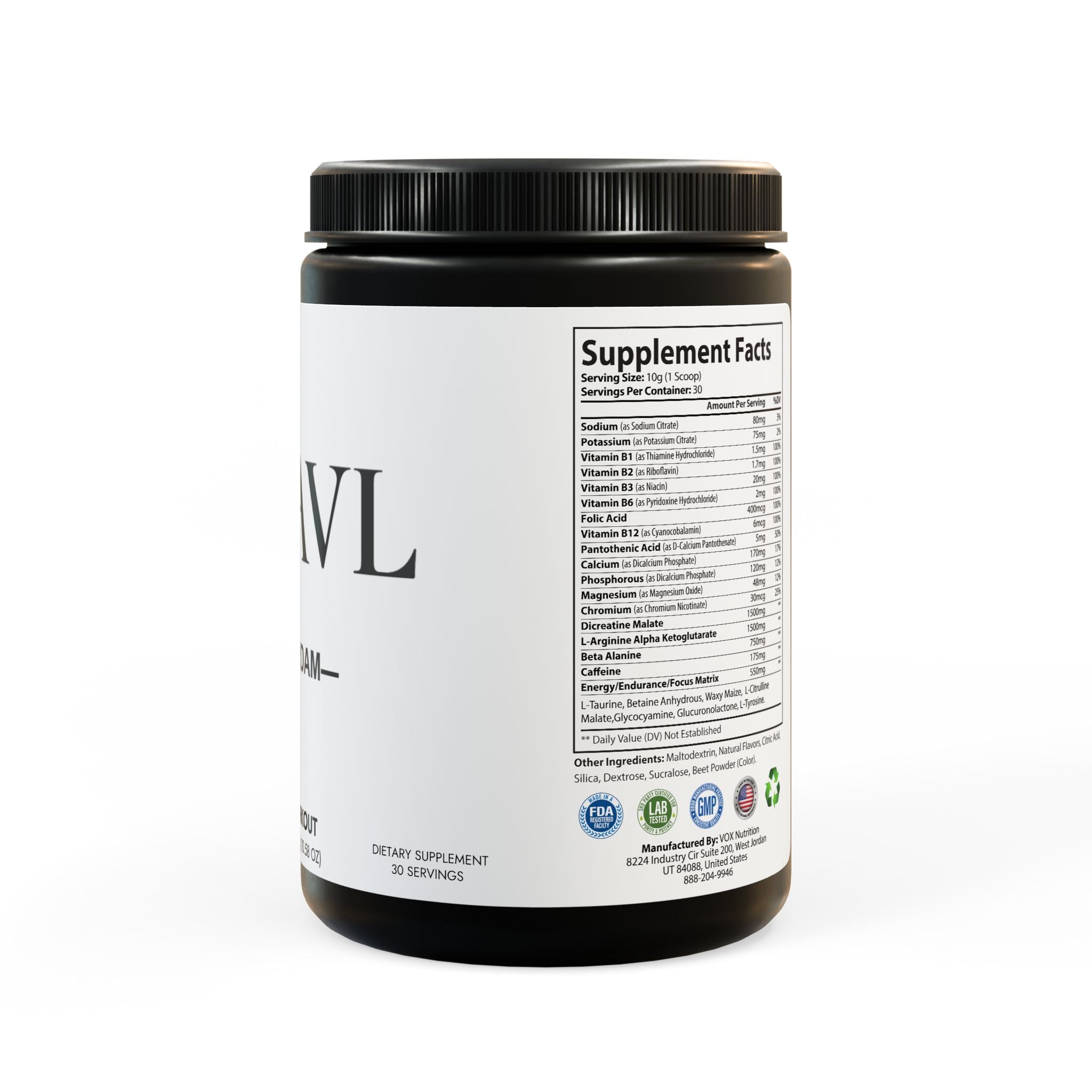 Pre-Workout Supplement, Watermelon (300g, 10.58oz)