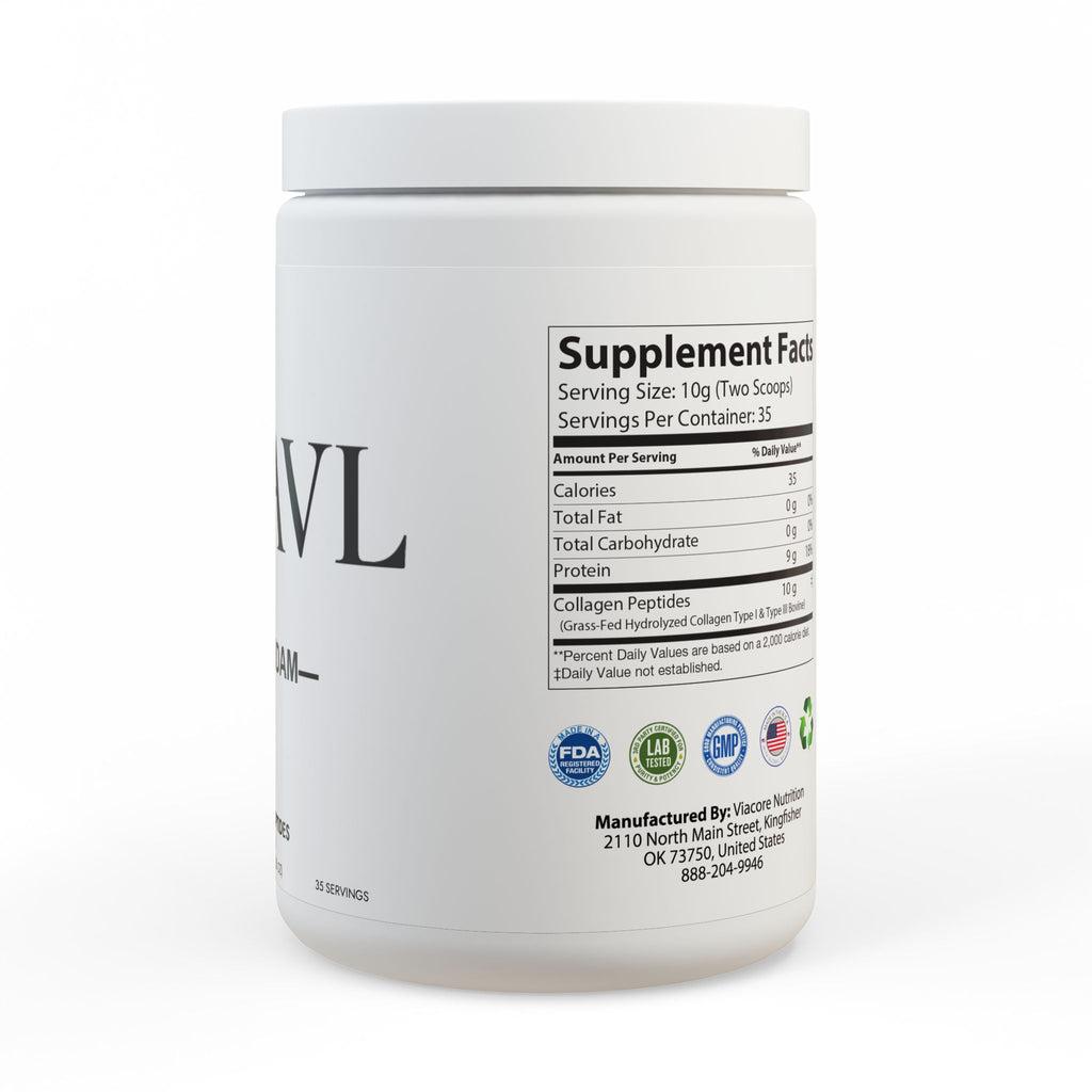 Collagen Peptides Type I & III Supplement (350g, 12.3oz)