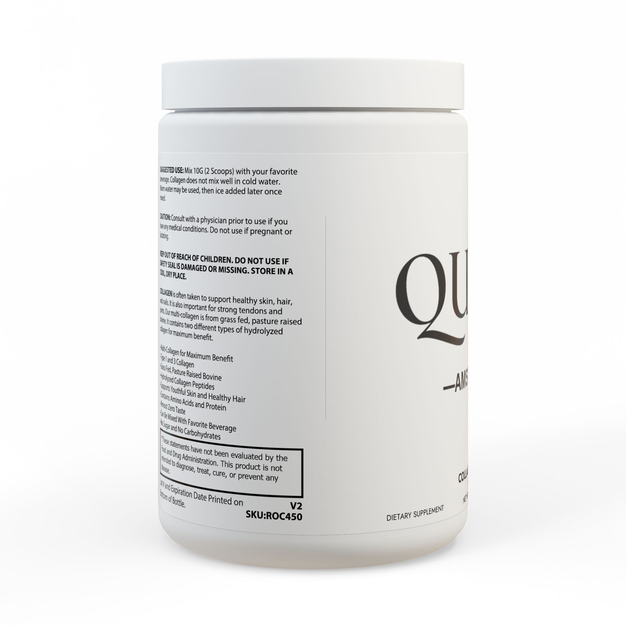 Collagen Peptides Type I & III Supplement (350g, 12.3oz)